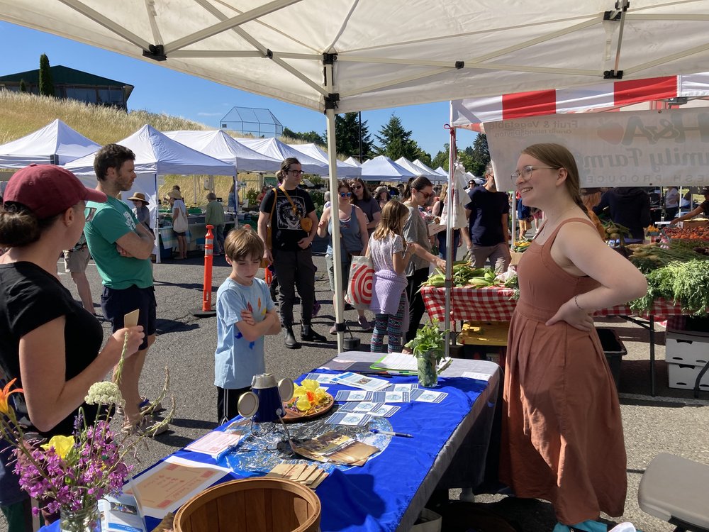 Tabling at the Hillsdale Farmers Market